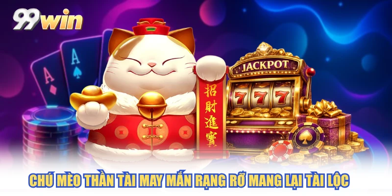  Chú mèo thần tài may mắn rạng rỡ mang lại tài lộc