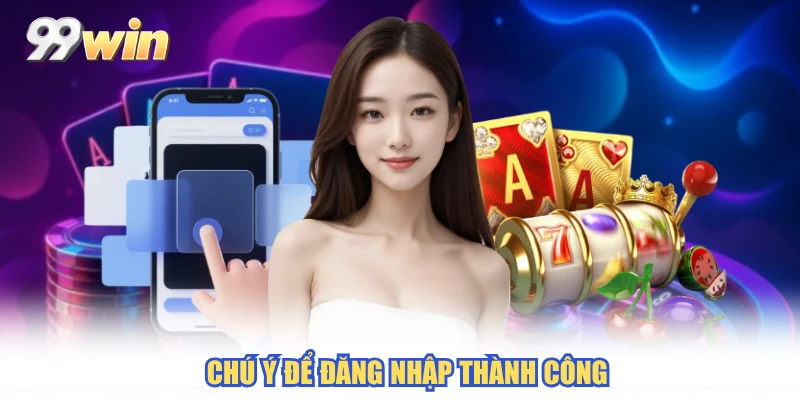 Chú ý để đăng nhập thành công